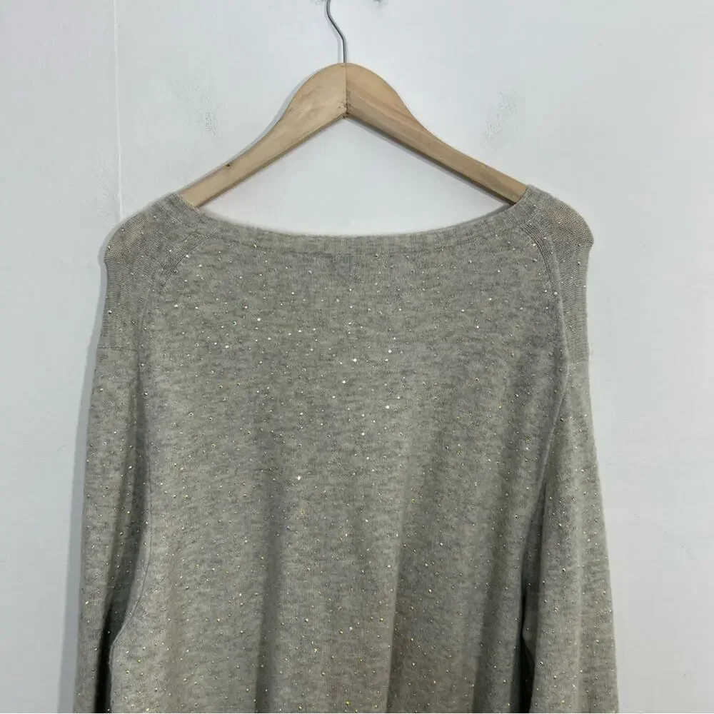 J.Crew Gemstone Sweater in Supersoft Wool Alpaca Yarn in Gray Size 3X